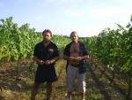 Jirka a Pavel Kovacs na vinicích